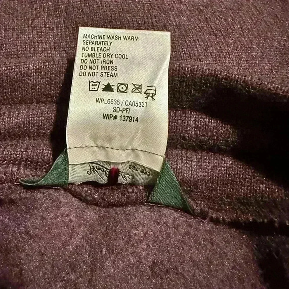 Woolrich BlackBerry Heather Doe Fleece Short Drawstring Skirt Size XS - Picture 6 of 8